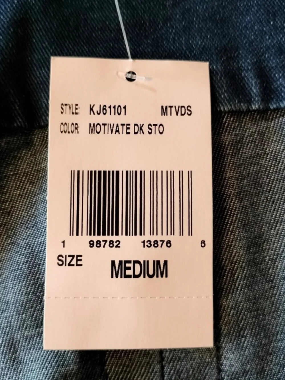 Kut from the Kloth Remy Jacket M Indigo Patch Flap Pockets Snap Front Long Sleev - Picture 9 of 9